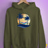Polysexual Pride Hammock Summer Beach Sunset Hoodie - Army
